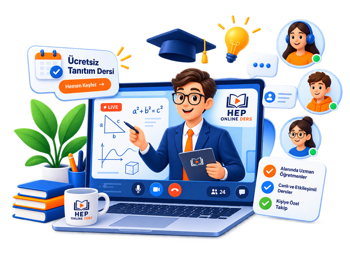 HEP ONLINE ücretsiz tanıtım dersi ve öğretmen keşfi